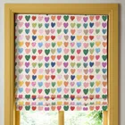 Wee Blue Bell Love Hearts Made To Measure Roman Blind Multi