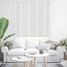 50mm White Grain & Chalk Faux Wood Blinds