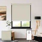 Pvc Blackout Champagne Wipe Clean Battery Powered Electric Roller Shades