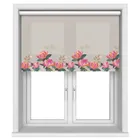 Sara Miller Peony Border Pale Grey Motorised