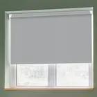 Banlight Duo Fr Grey (blackout) Grip Fit Roller Blinds