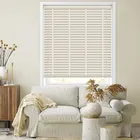 50mm Cream & Barley Faux Wood Blinds