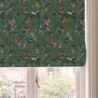 House Llewelyn-bowen Cotswold Fantasia Printed Made To Measure Roman Blind Forest Green