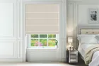 Como Oyster - Woven Twist Fit No Drill Roman Blind