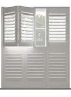 Silk White Tier On Tier Shutter