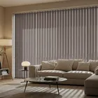 Polaris Cocoa Light Filtering Vertical Blinds
