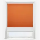 Double Roller Spectrum Blackout Burnt Orange & White Double Roller Blind