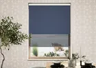 Rimini (blackout) Navy & Optima Black - Double Roller Blind