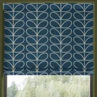 Orla Kiely Jumbo Linear Stem Made To Measure Roman Blind Marine
