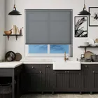 Origin Rock Grey Anthracite Bottom Bar Roller Blind