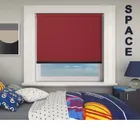 Bedtime Fire Black Bottom Bar Cordless Roller Blind