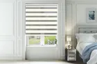 Home White Ivory With Matching Box Weave Day And Night Blind