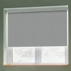 Banlight Duo Fr Pale Grey (blackout) Flame Retardant Roller Blinds