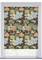 Jl X Sanderson Pamir Garden Blackout Walnut Olive Roller Blind
