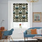 Rosebud Powder Blue Roman Blinds