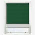 Supreme Blackout Forest Green & Grey Double Roller Blind