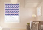 Cloudy Cosmos Purple Twilight - Twist&fit Roman Blind