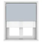 Dover Blackout Skyline Blue Motorised Double Roller Blind