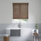 Venice Husk Brown Wooden Blinds 50mm
