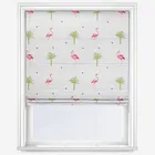 Sara Miller Flamingo Cream Roman Blind