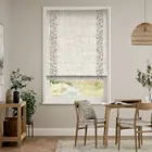 William Morris Willow Bough Mink & Bijou Linen Oatmeal Roman Blind