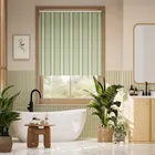 Cadence Stripe Leafy Green Roller Blind