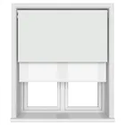 Tradechoice Blackout White Motorised Double Roller Blind
