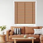 50mm Tuscan Oak & Toffee Wooden Blinds