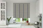 Charisma Dark Grey Fine Grain - Faux Wood Blind Slate Tape