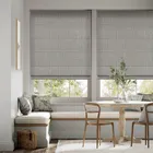 Electric Paleo Linen Elephant Grey Roman Blind