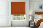 Omni Burnt Orange - Soft Velvet Roman Blind