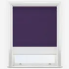 Double Roller Supreme Blackout Purple & White Double Roller Blind