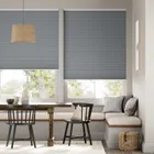 Electric Duoshade Cordless Slate Blue Thermal Blind