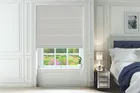 Emily Bond Oscar Stripe Indigo - Designer Roman Blind