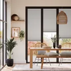 Bifold Clickfit Duoshade Lunar Grey Pleated Blind