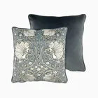 William Morris Pimpernel Velvet French Grey Cushion