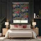 Fiore Velvet Slate Blue Roller Blind