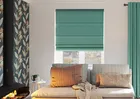 Akoya Faux Silk Lustre Emerald Green - Roman Blind