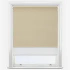 Supreme Blackout Sand & White Double Roller Blind