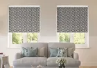 Oak Leaves Monochrome - Roller Blind