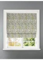 Penelope Jacquard Floral Jade Floral Pattern Roman Blind