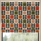 Orla Kiely Spot Flower Stem Made To Measure Roman Blind Tomato Pink
