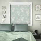 Teal Blackout Roller Blind - Camelia Design