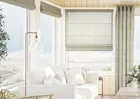 Siena Voile Khaki Brown - Twist&fit Roman Blind