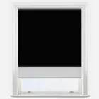 Double Roller Aqualuxe Black & Grey Double Roller Blind