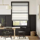 Cardigan Stripe Stone Roman Blind