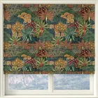 Linda Barker Treasure Garden Velvet Print Made To Measure Roman Blind Navy