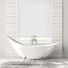 35mm White Diamond Faux Wood Blinds