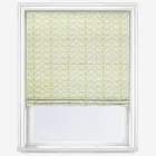 Orla Kiely Linear Stem Dark Grass Green Roman Blind