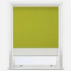 Aqualuxe Lime & Sunvue Cream Double Roller Blind